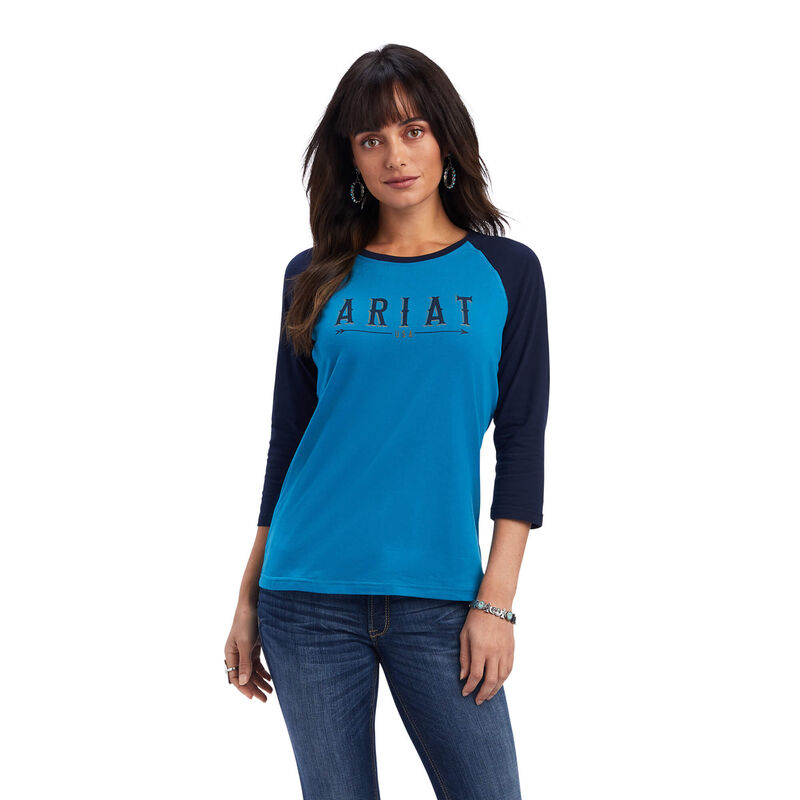 Blusas Ariat Real Arrow Classic Fit Azules Mujer - Chile 570-CNPJQH